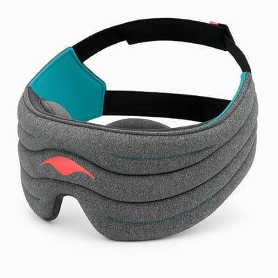 Manta WEIGHTED Sleep Mask - Verzwaard slaapmasker – 100% verduisterend – Geen druk op ogen – Zacht & ademend – Volledig verstelbaar – Voor diepe ontspanning en betere slaap - Geschikt voor zijslapers