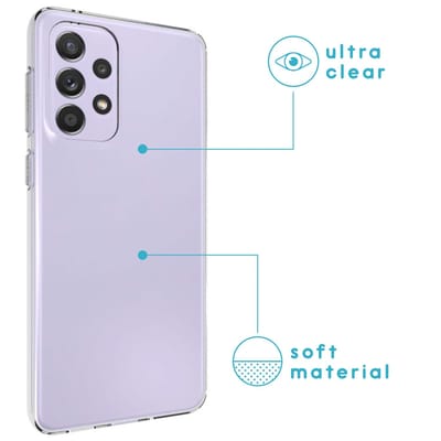 imoshion Hoesje - Geschikt voor Samsung Galaxy A33 - Softcase Backcover smartphone - Transparant