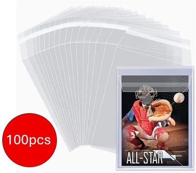 toploader sleeves - card sleeves - hersluitbaar - 100 stuks - ultra helder - kaart bescherming