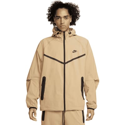 Nike Tech Woven Full-zip Khaki Jacket