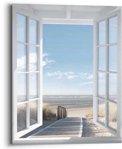 Schilderij Noordzee - 50 x 40 - Hout - REINDERS