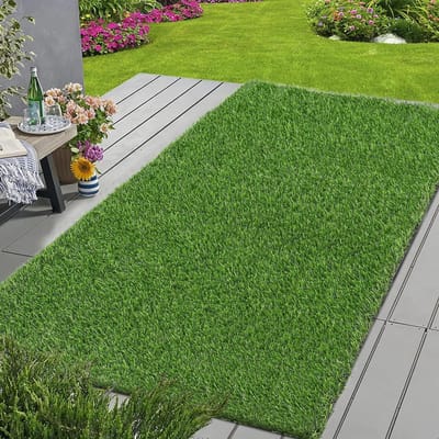 HEBE Kunstgras gras tapijt gras mat 3 x 5 ft herbruikbare hond plas pads potje training tapijt met drainage gaten nep gras patch gras tapijt deurmat voor honden huisdieren gazon balkon
