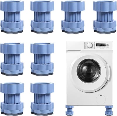 Anti-trillingsmatten voor Wasmachine en Droger - Set van 8 Stuks