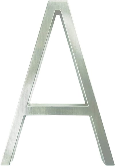 Huisnummer Digitaal - Adrescijfer Deur - Huis Identificatie - Modern Lettertype - 12 cm - A