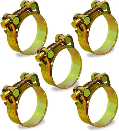 Verstelbare Slangklemmen Set 5 stuks 36-39mm Koolstofstaal voor Slangen en Leidingen