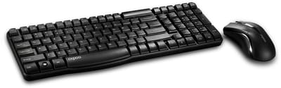 X1800S Draadloze Combo set Toetsenbord-Muis, QWERTY (UI), Zwart