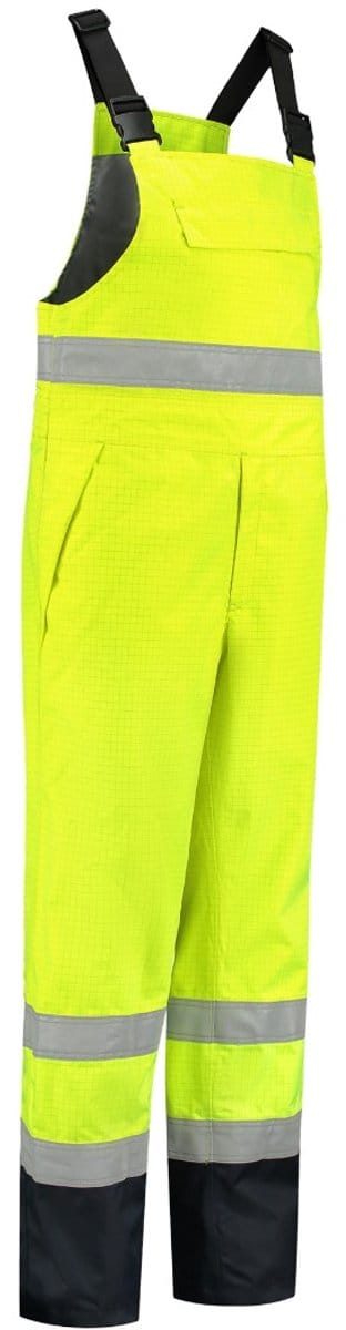 Dapro Protector Multinorm Amerikaanse regenoverall - Maat S - Marineblauw/Hi-Vis Geel - Vlamvertragend , antistatisch en chemicaliën resistent