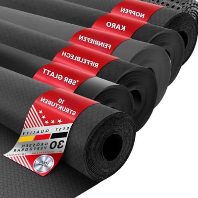 Rubberen Mat Per Meter - Rubberen Loper Vloerbedekking - Industrieel Gebruik - Antislip Platte Noppen - 100 x 600 cm
