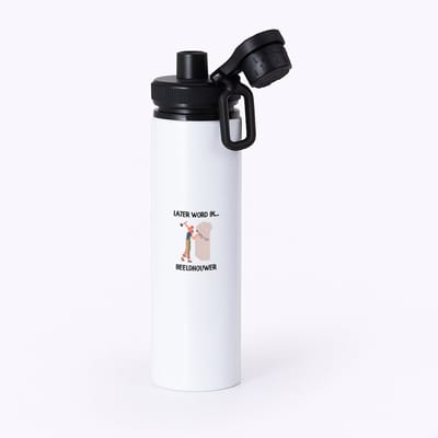 Hacebo® - Later word ik beeldhouwer waterfles met draaidop zwart - Kunst - Beeldhouwers - Kunstenaar - sculptuurmaker - water fles - 850ML