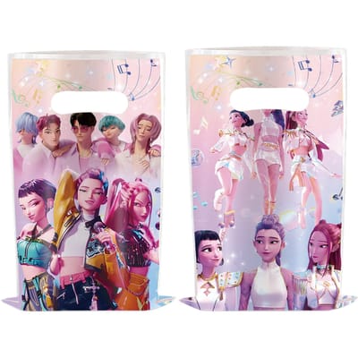 10/20/30/40/50 Stuks Snoepzak KPop Demon Hunters HUNTR/X Buitzak ontworpen voor Kinderen Geboortedatum Anime Feestartikelen Goody Bags Cadeau 50Pcs(5Pack)