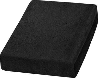 Behandelstoel hoes - Badstof - Zwart - Beschermhoes - Pedicure - Stoelhoes - Beauty