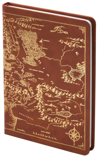 Noble Collection The Lord of the Rings Journal Map of Middle-Earth 240 pages Stationery