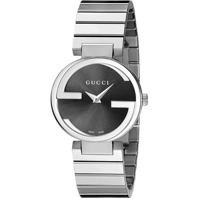 Gucci YA133502 In elkaar grijpende G 29mm dameshorloge