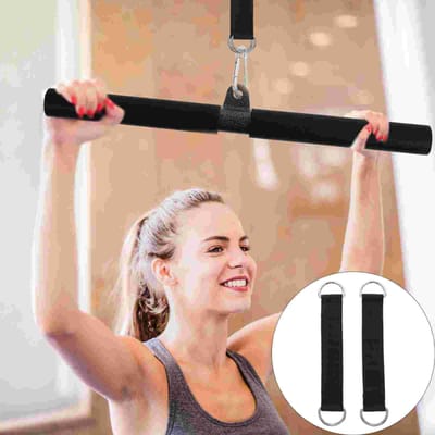 2 Stuks Katrolriemen Slaapkamer Trainingsuitrusting Boomzwaai Accessoires Ophang Sportgereedschap Ophangtouw Fitnessapparatuur zwart