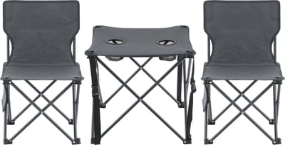 Tuinset Banzi 3-delig campingset opvouwbaar grijs casa.pro
