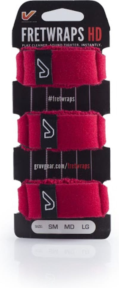 Gruv Gear Fret Wraps HD Fire Red Small, 3er Pack - Accessoire voor gitaren