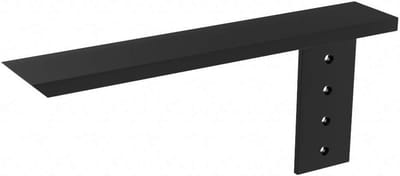 Aanrecht Zijwand Steun - Aanrechtsteun Verborgen - Aanrecht Ondersteunen - Zelfnivellerende Beugel - 8 inch - Zwart