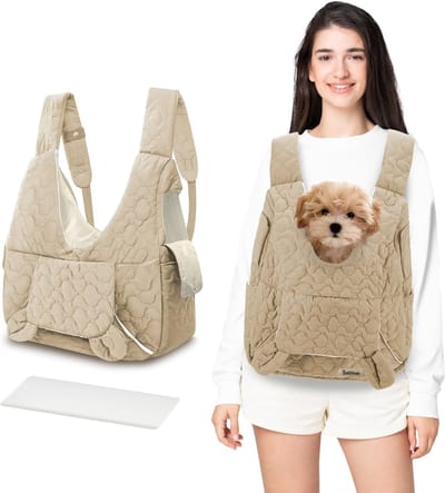 Honden Draagtas - Honden Draagzak - TENZHVXI® - Veiligheidsriem En Mesh Ramen - Uitneembare Bodemkussen - 44x44x16 Cm Max 6 Kg - Inclusief Draagriemen - Voor Hond Kat Konijn Wandelen
