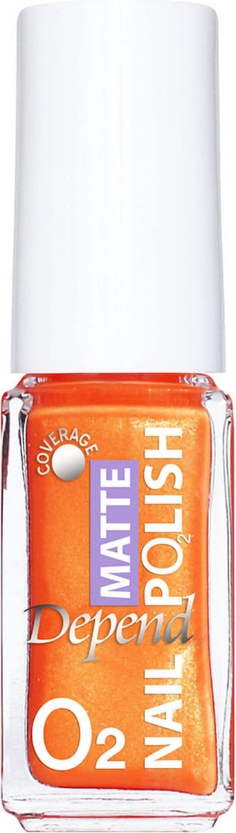 DependCosmetics|O2|Nailpolish|Nagellak|Mat|OranjemetShimmer|695|5ML