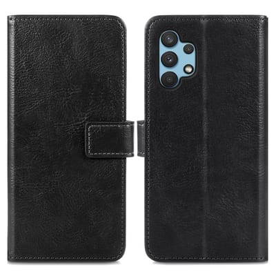 imoshion Hoesje - Geschikt voor Samsung Galaxy A32 (4G) - Luxe Bookcase - Zwart
