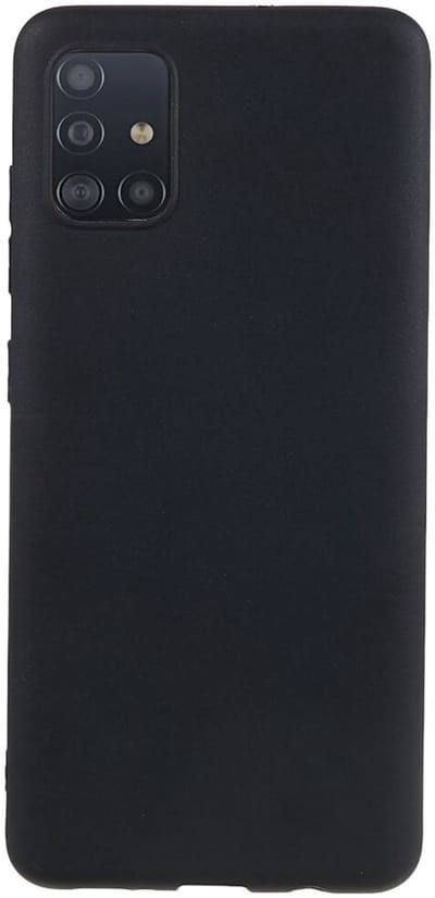 Dun TPU Hoesje Zwart Geschikt voor Samsung Galaxy A51 | Back Cover Matte Zwart | Flexibel | Lichtgewicht | Ultra Dun