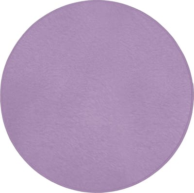 Badmat rond 70x70 cm - Antislip - Interieur - Paars - Kleuren - Paarse - Kleur - Effen - Badmatten voor badkamer - Badkamermat - Douchemat - Ronde badkamer mat