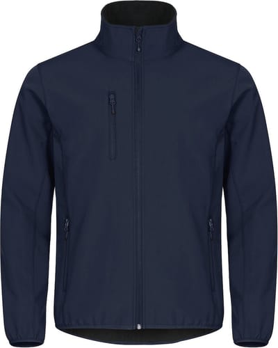 Clique Basic Softshell Jas Heren Donker Navy maat XS