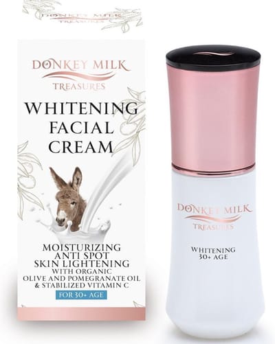 Donkey Milk Treasures Whitening Facial Cream Pomegranate – Verhelderende & Intens Hydraterende Gezichtscrème met Vitamine C 40ml