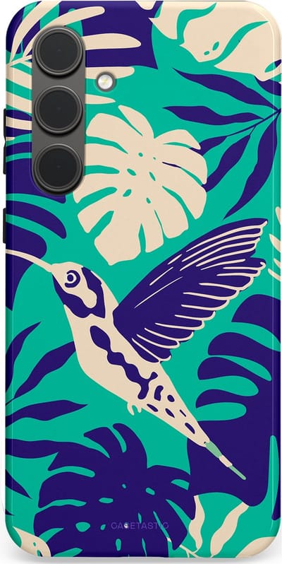 Casetastic Hoesje Geschikt voor Samsung S24 Plus - Stijlvolle Beschermende Duo-layer Case - Paradijs Kolibrie