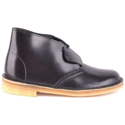 Clarks Zwarte Leren Veterschoenen