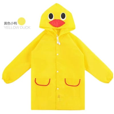1 STKS Kinderen Cartoon Regenjas Koreaanse Kinder Regenuitrusting Schattige Baby Poncho Huishoudelijke Artikelen Speeltuin Lief En Duurzaam Praktisch Gebruik yellow
