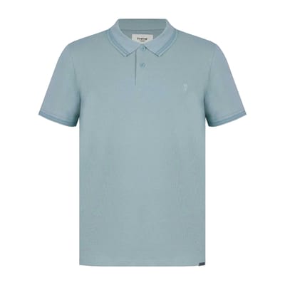 Firetrap Heren Lazer-logo katoenen poloshirt (Blauw)