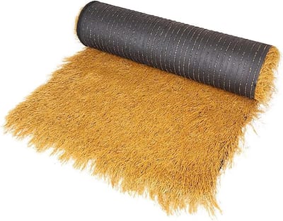 Kunstmatig rieten dak - Synthetisch stro - Tuindecoratie - Brandwerend UV-bestendig - 1 meter breed - Natuurlijk
