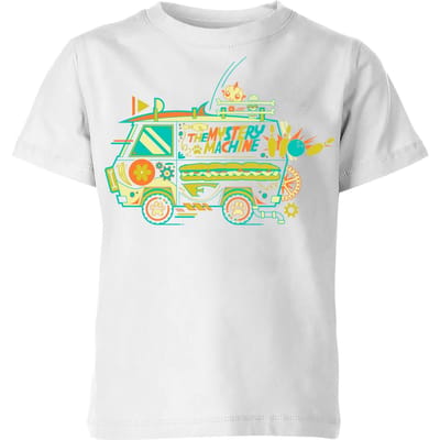 The Mystery Machine Kids' T-Shirt - White - 98/104 (3-4 jaar)