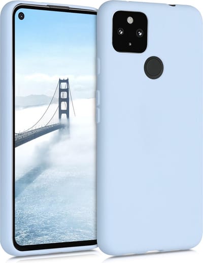 kwmobile telefoonhoesje geschikt voor Google Pixel 4a 5G - Hoesje voor smartphone - Back cover in mat lichtblauw