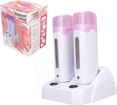Dubbele Waxverwarmer - Ontharingsmachine - Gladde Huid - Twee Potten - 2 Potten - Zwart