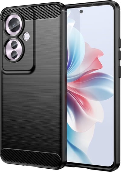 Coverup Hoesje - Geschikt voor OPPO Reno11 F 5G Hoesje - Coverup Armor Brushed TPU Back Cover - Zwart