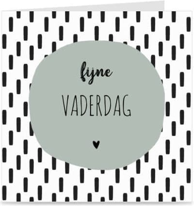 FIJNE VADERDAG | kaart / wenskaart met envelop | vaderdagkaart