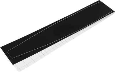 Optische Console Midden Beschermstickers, Duurzaam en Krasbestendig, Geschikt voor Digitale Editie, Zwart Geëborsteld Design