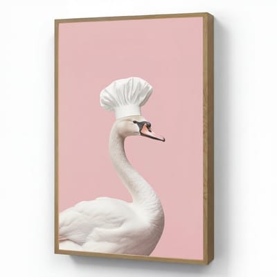 Wandlamp 60x90 cm - Oplaadbaar - Zwaan - Koksmuts - Mooi - Klassiek - Wandlampen binnen woonkamer - Slaapkamer lamp - Decoratieve nachtlamp - Vloerlamp draadloos