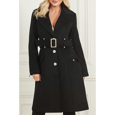 GUESS Marciano By  Alice Coat Jet Black Trench Taglia: 36 | Trench Outlet | Donna | Nero