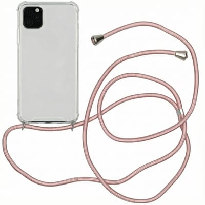 imoshion Hoesje - Geschikt voor Apple iPhone 11 Pro Max - Backcover met koord - Rosé Goud