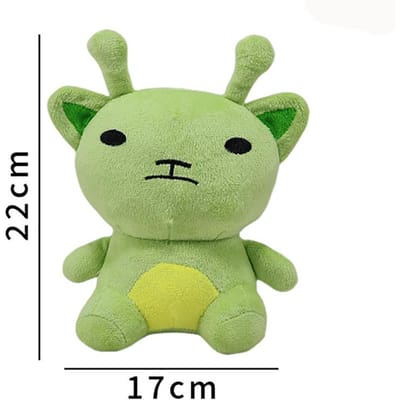 Kawaii Bogur Alien Kat Pluche Speelgoed Dier Groene Buitenaardse Katten Zacht Gevuld Pluche Poppetje Voor Kinderen Fans Verzameling Cadeau