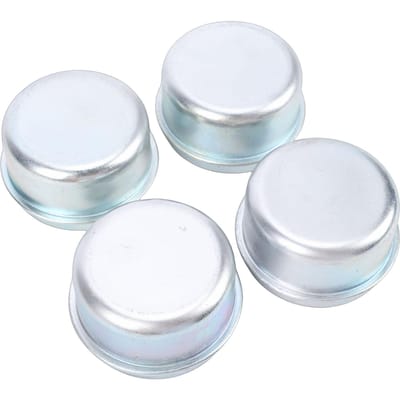 Lot de 4 Capuchons de Moyeu d'Essieu de Remorque 2 Acier Galvanisé Remplacement pour Dexter E Lubrifié 2 000 à 3 500 Lbs pour Remorques, Bateaux, Camping-cars white