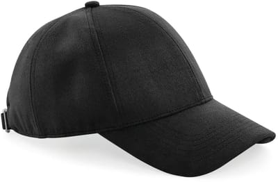 6-panel faux suède baseballpetje Beechfield