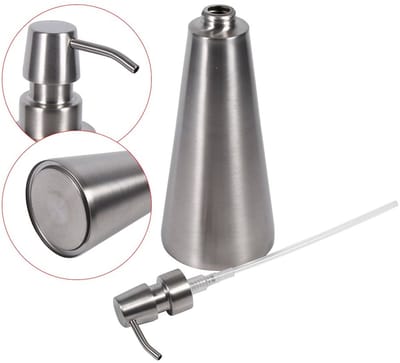 NTH products- Zeepdispenser 800 ml - Roestvrij Staal - Antislip - Navulbaar - Handzeepdispenser - Duurzaam Gebruik - Geschikt voor Keuken/Badkamer