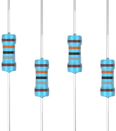 100 Stuks Weerstanden - Elektronische Componenten - Circuit Ontwerp - 1% Tolerantie - 1/4 Watt