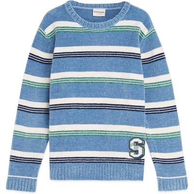 Scotch & Soda Boys Crewneck Sweater Faded Denim Taglia: S | Maglioni Outlet | kids | Blu