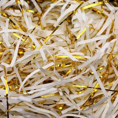 100g Witte Tissue Papier voor Vulling, Versiering en Cadeauverpakking - Gescheurd Papier voor Feestdagen en Decoratie