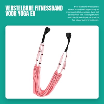 Solidchoice- Fitnessband Verstelbaar - Antenne Riem - Opvouwbaar - Lichtgewicht - Polyester Katoen - Sterke Draagcapaciteit - Trainingsband